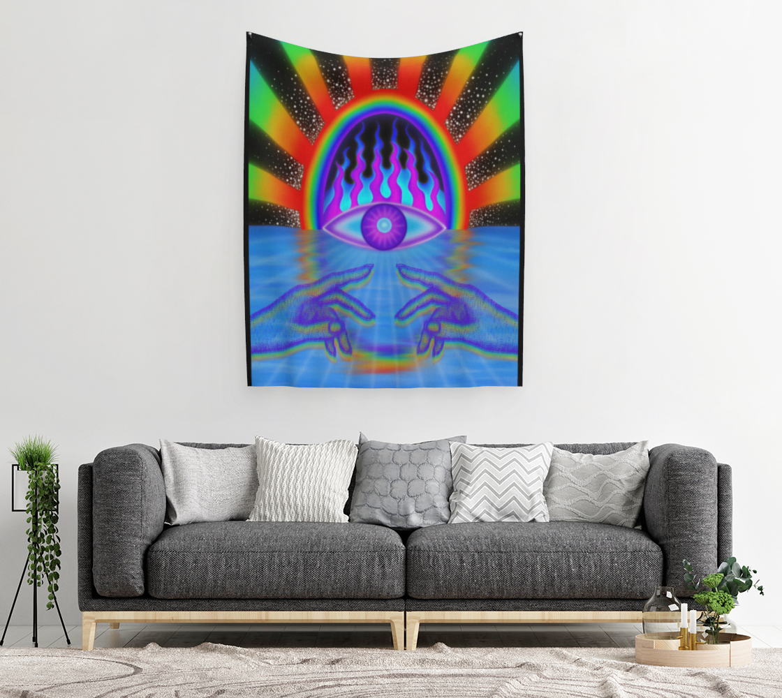 Rainbow Vision Gate Tapestry