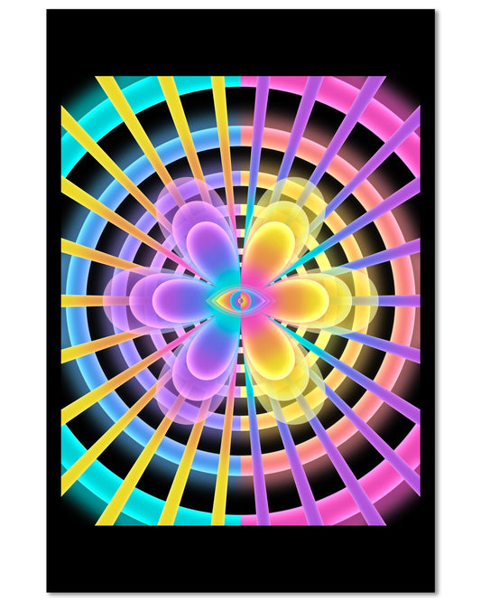 Binary Bloom - Mini 4×6 Art Print