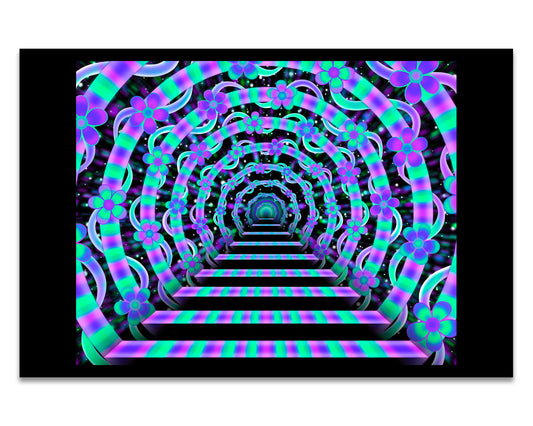 Blooming Tunnel - Mini 4×6 Art Print