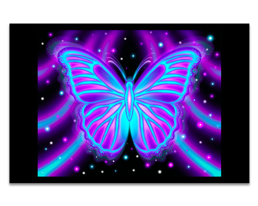 Glow Butterfly - Mini 4×6 Art Print