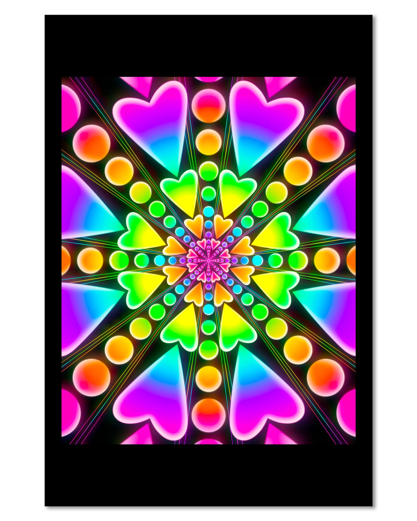 Heartburst Glow - Mini 4x6 Art Print