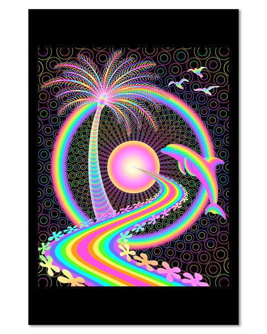 Palm Tree Portal - Mini 4×6 Art Print