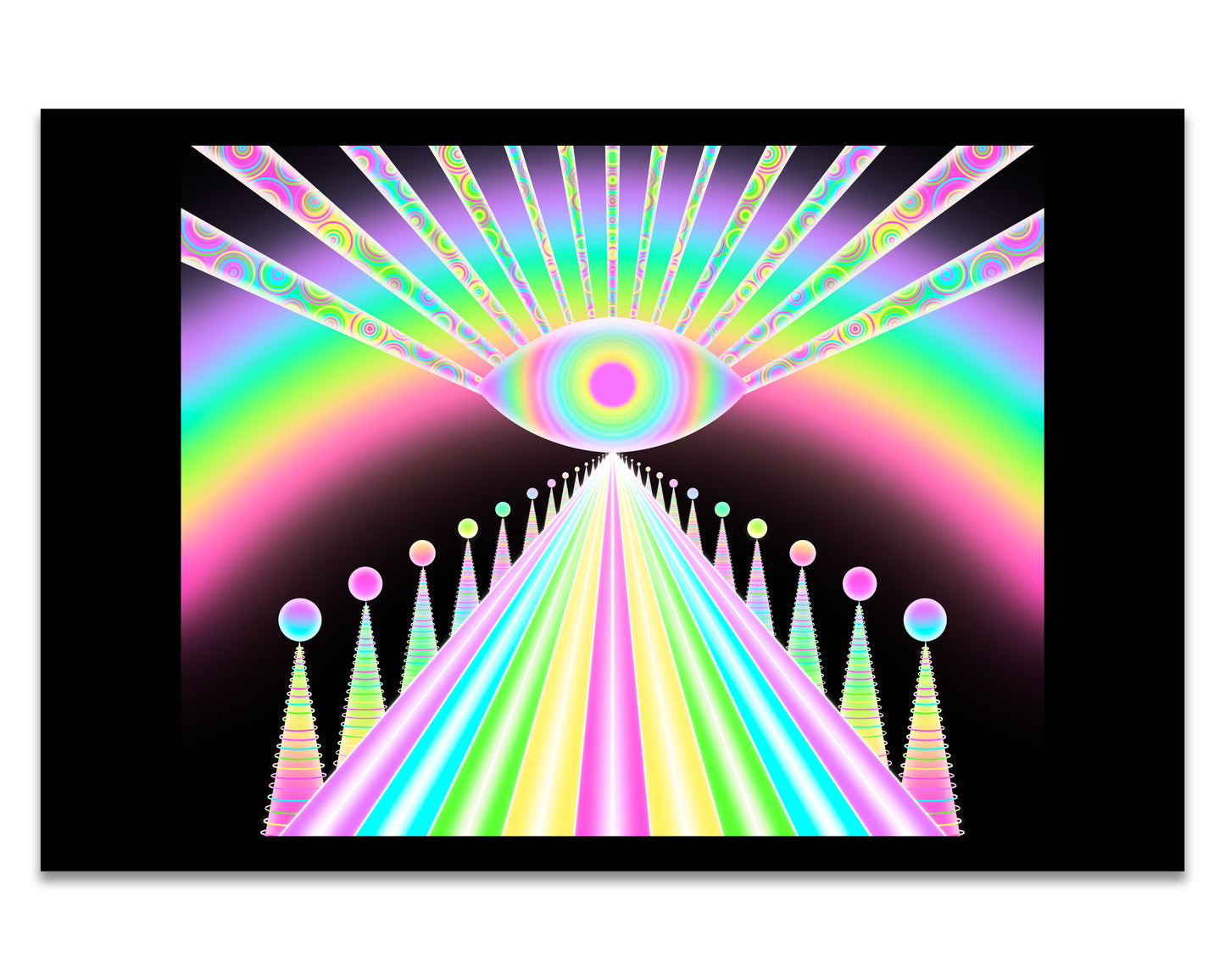 Rainbow Road - Mini 4x6 Art Print
