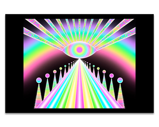 Rainbow Road - Mini 4×6 Art Print