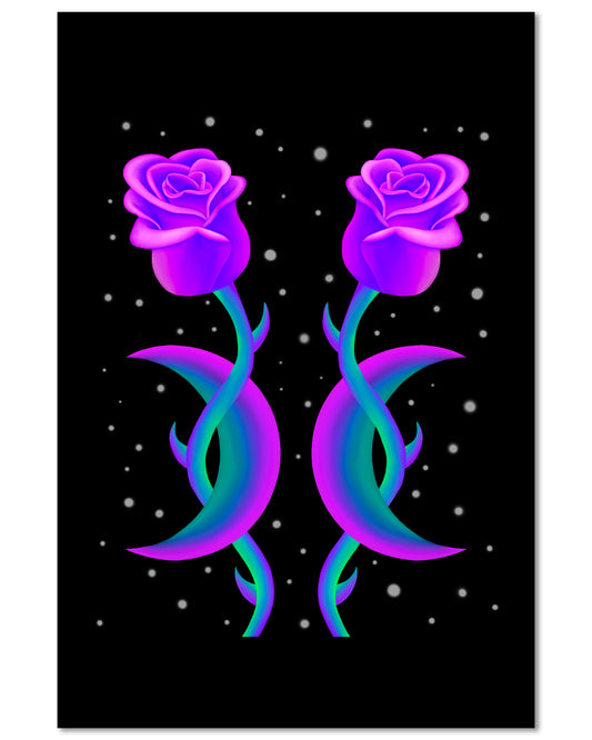 Rose Moon - Mini 4×6 Art Print