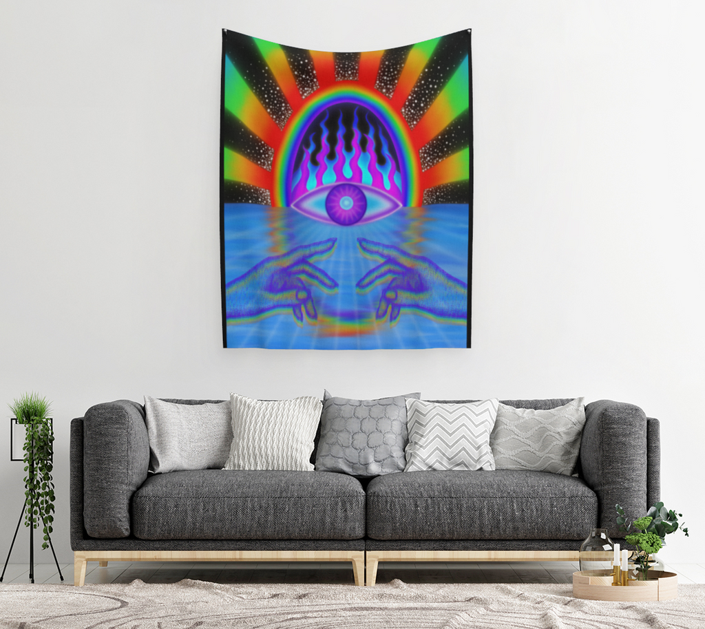 Rainbow Vision Gate Tapestry