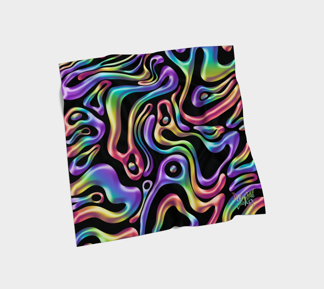 Falling Through Dreamlight Silk Scarf — Wearable Art Bandana