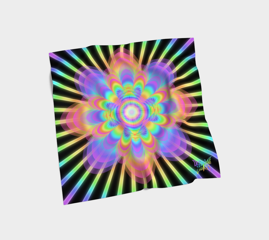 The Unfolding Silk Scarf — Wearable Art Bandana