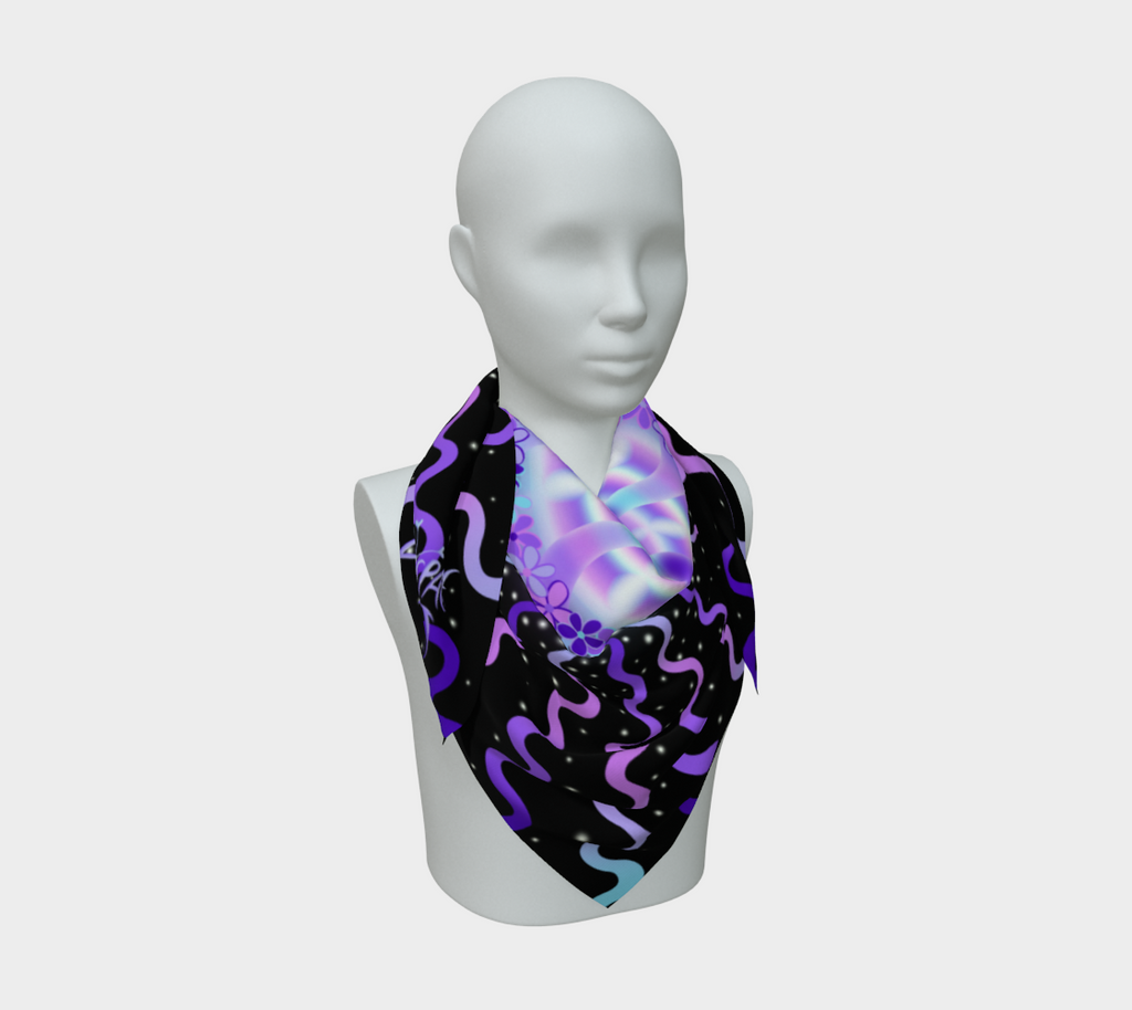 Faerie Portal Silk Scarf — Wearable Art Bandana