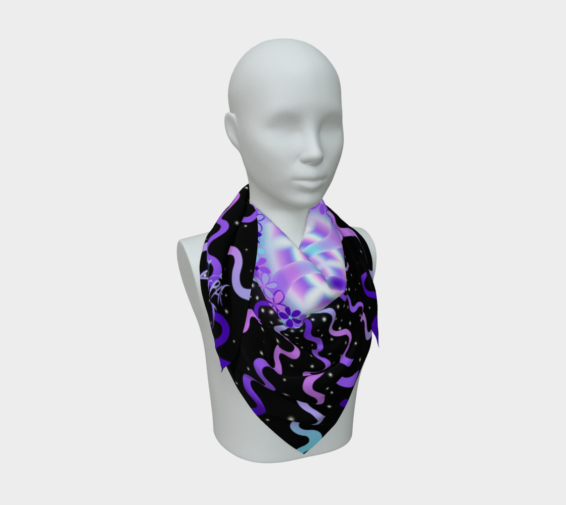 Faerie Portal Silk Scarf — Wearable Art Bandana