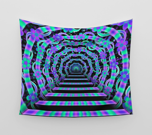 Blooming Tunnel Tapestry