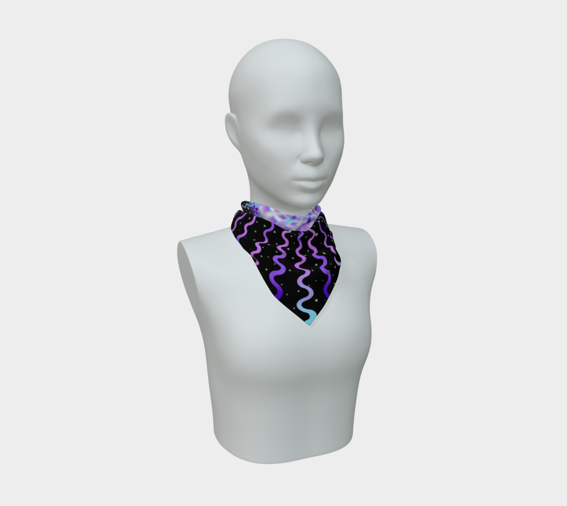 Faerie Portal Silk Scarf — Wearable Art Bandana