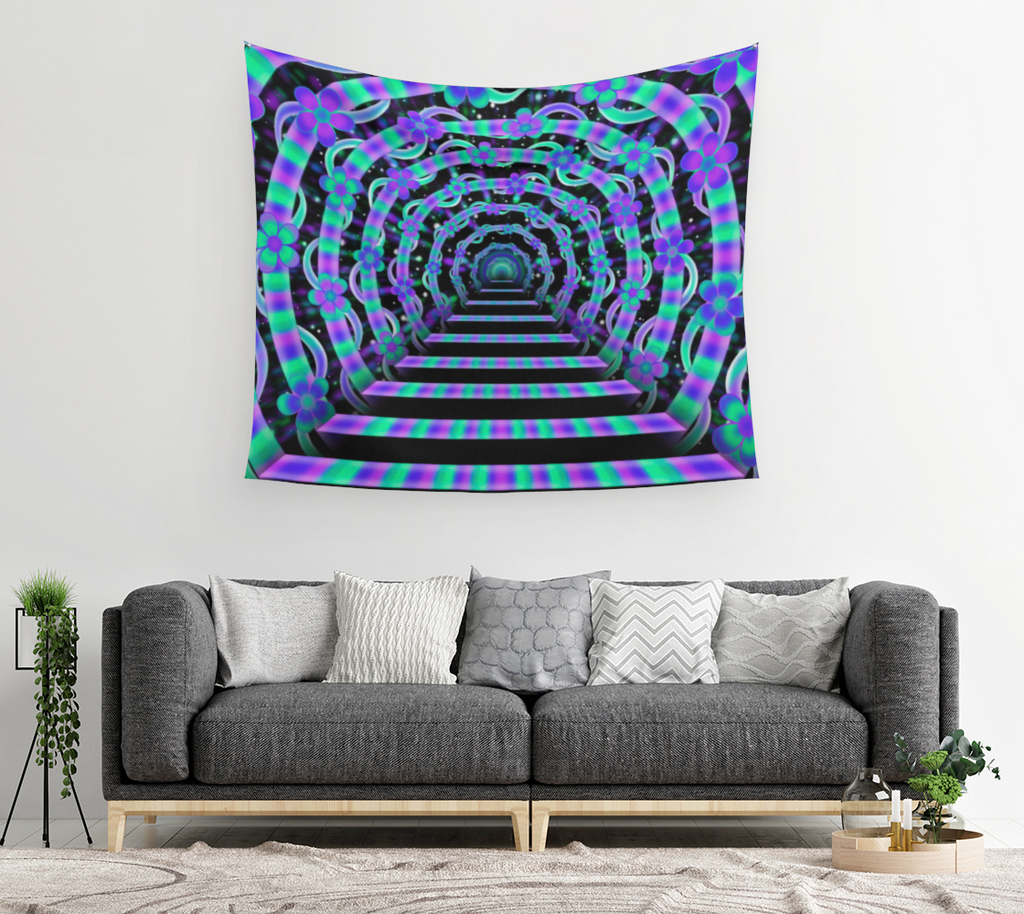 Blooming Tunnel Tapestry