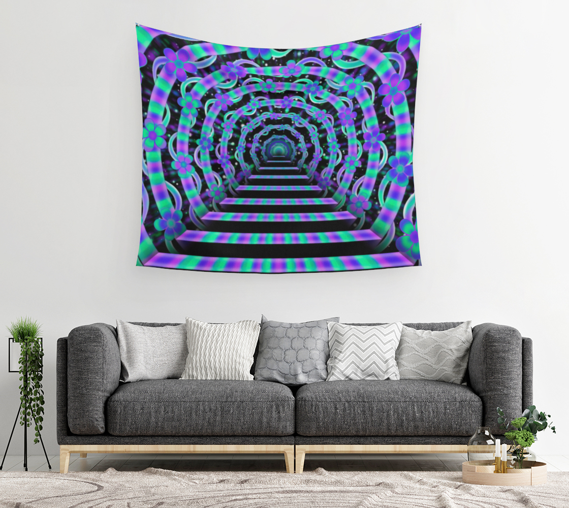Blooming Tunnel Tapestry