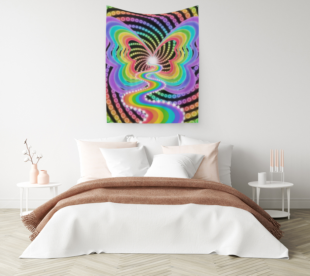 Stars to Light Your Passing Feet Tapestry
