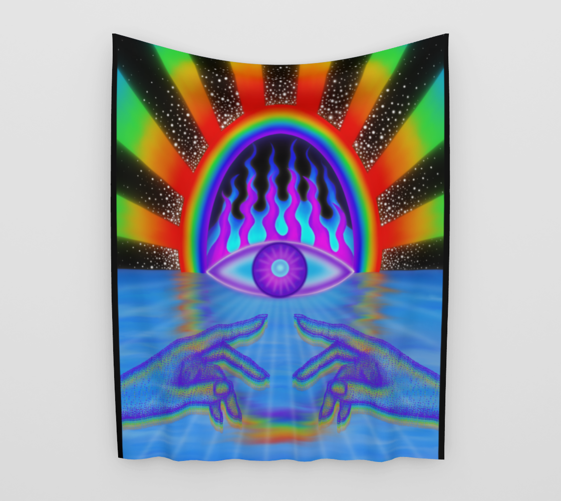 Rainbow Vision Gate Tapestry