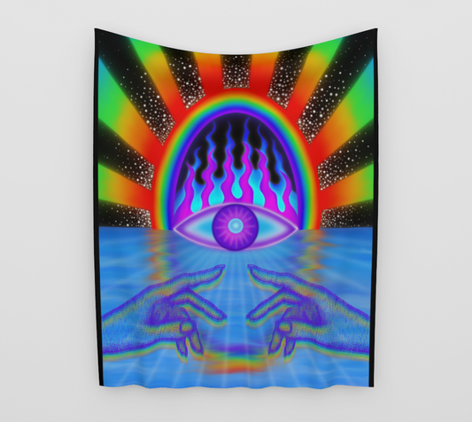 Rainbow Vision Gate Tapestry
