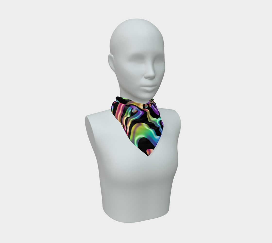 Falling Through Dreamlight Silk Scarf — Wearable Art Bandana