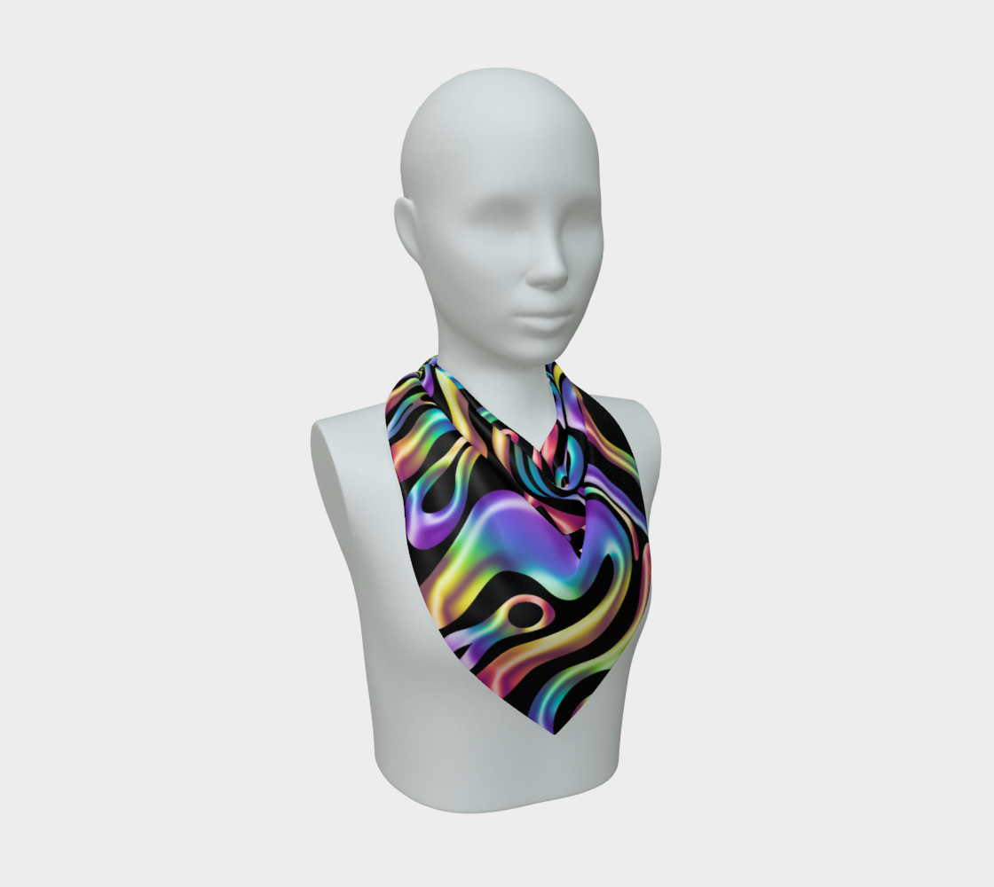 Falling Through Dreamlight Silk Scarf — Wearable Art Bandana