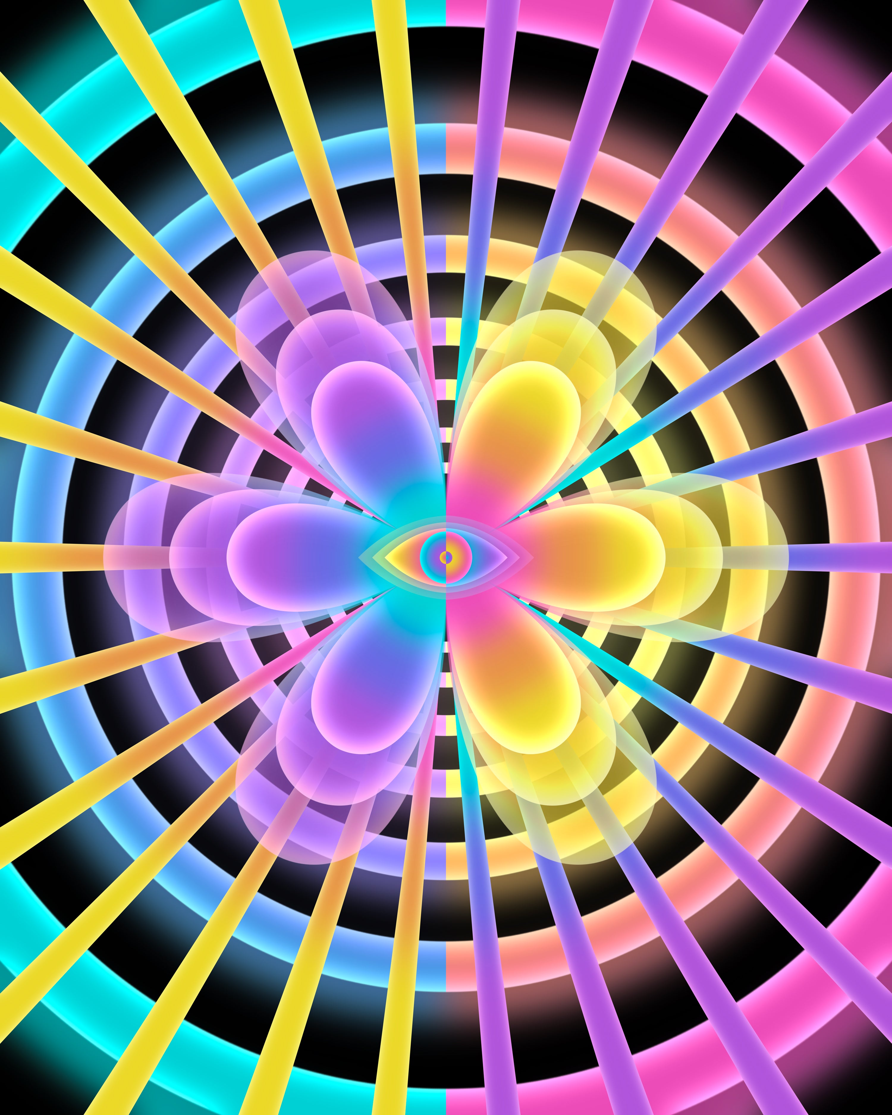 Binary Bloom - Fine Art Print