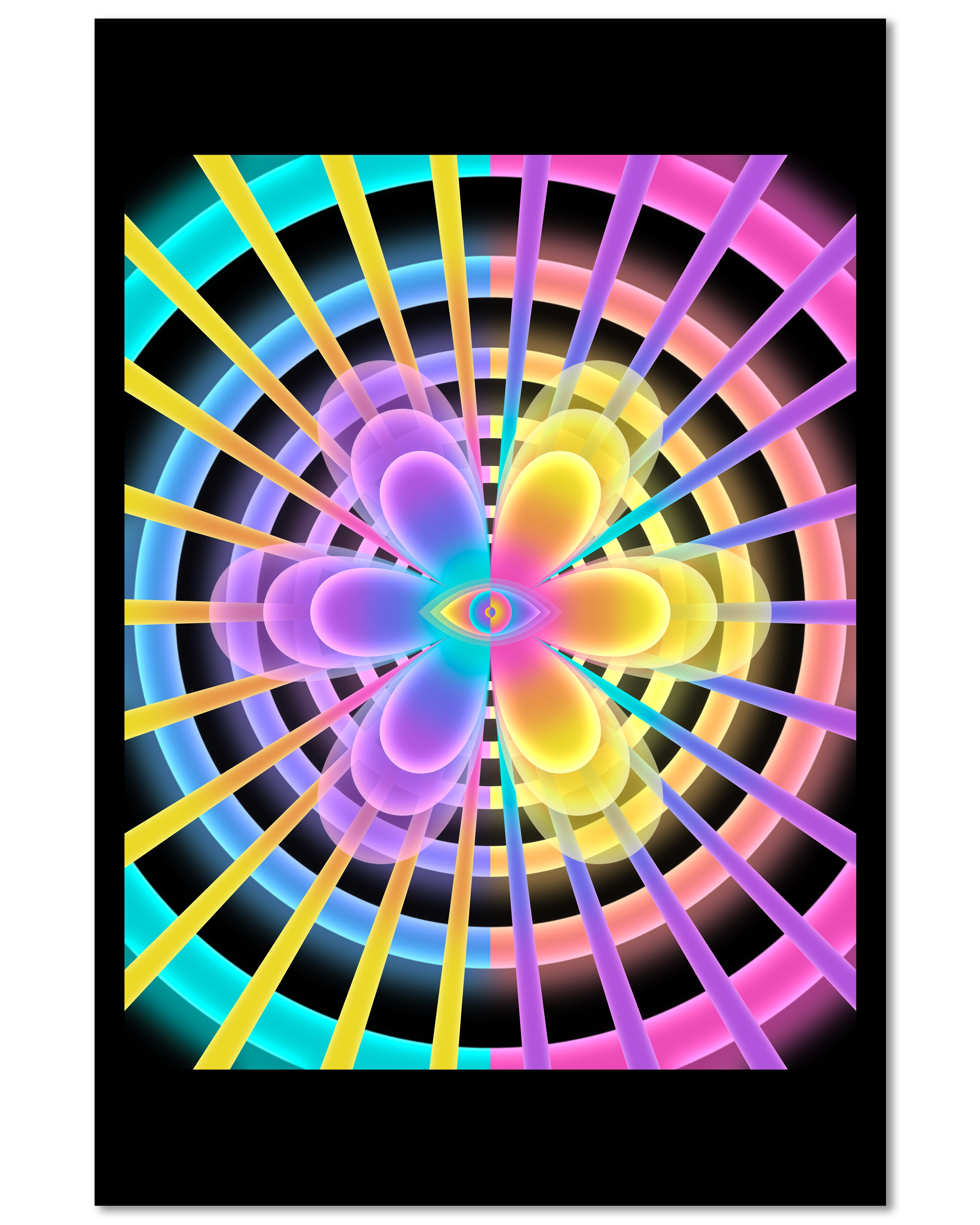 Binary Bloom - Mini 4×6 Art Print