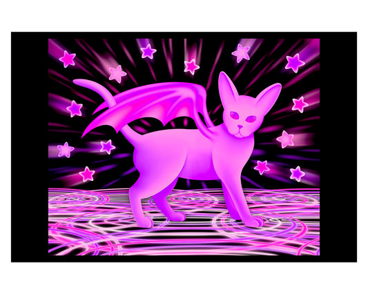 Batwing Glow - Mini 4×6 Art Print