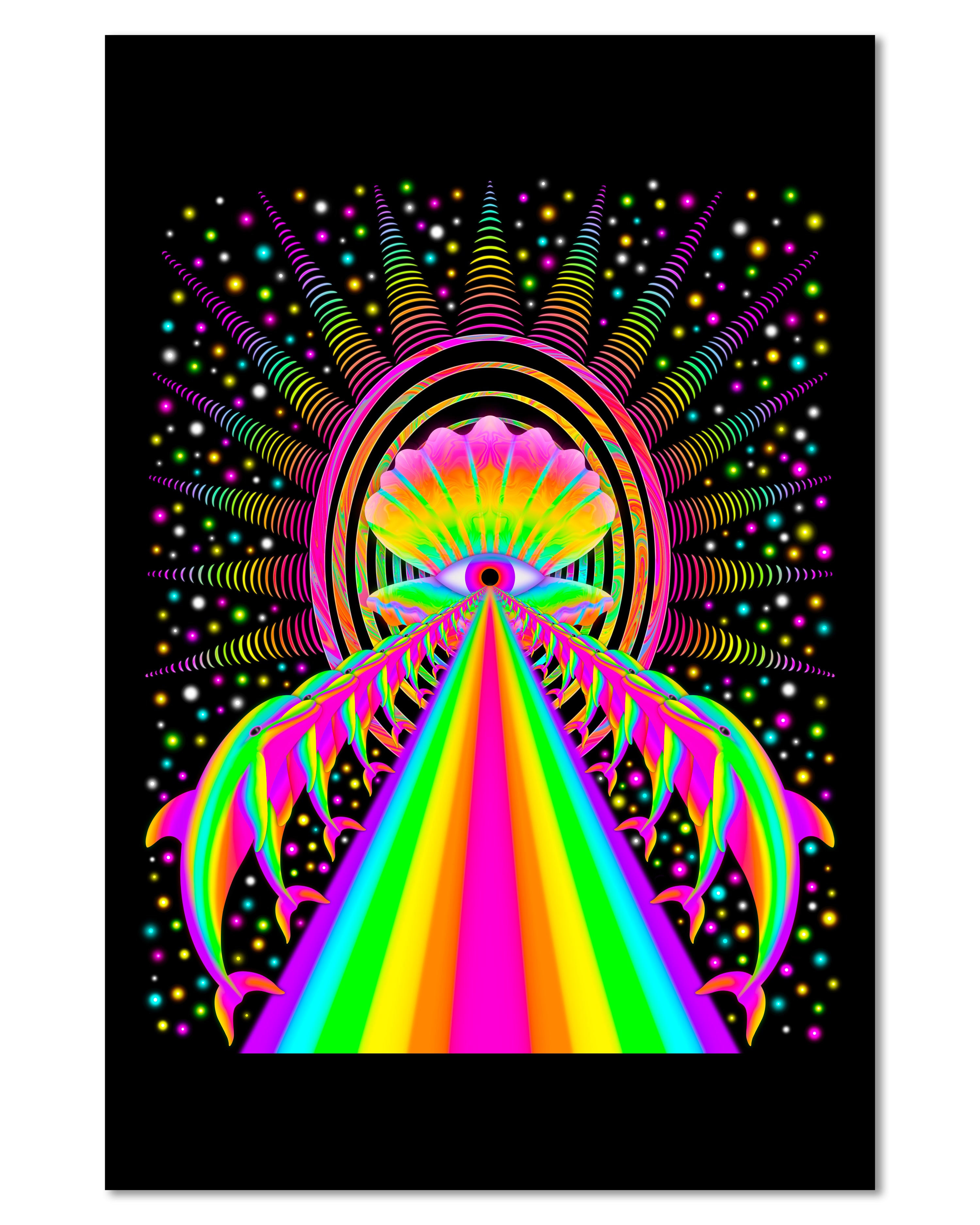 Dolphin Dream Portal - Mini 4×6 Art Print