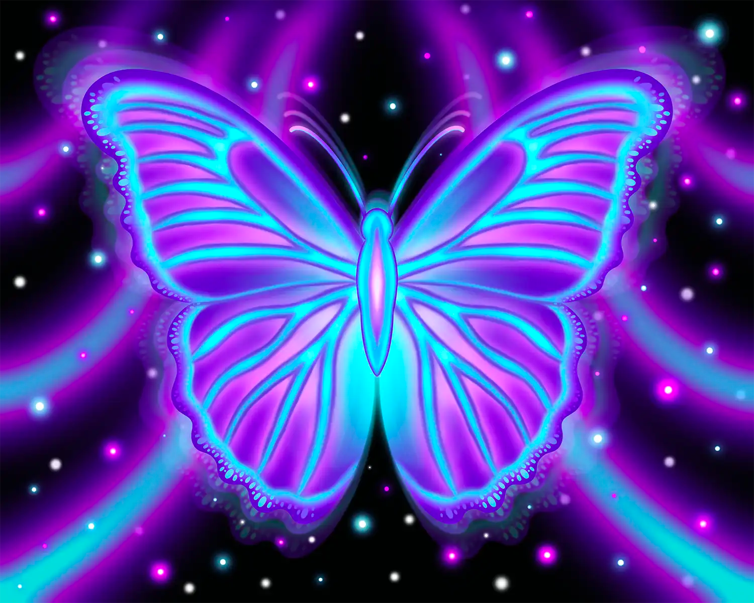 Glow Butterfly - Fine Art Print