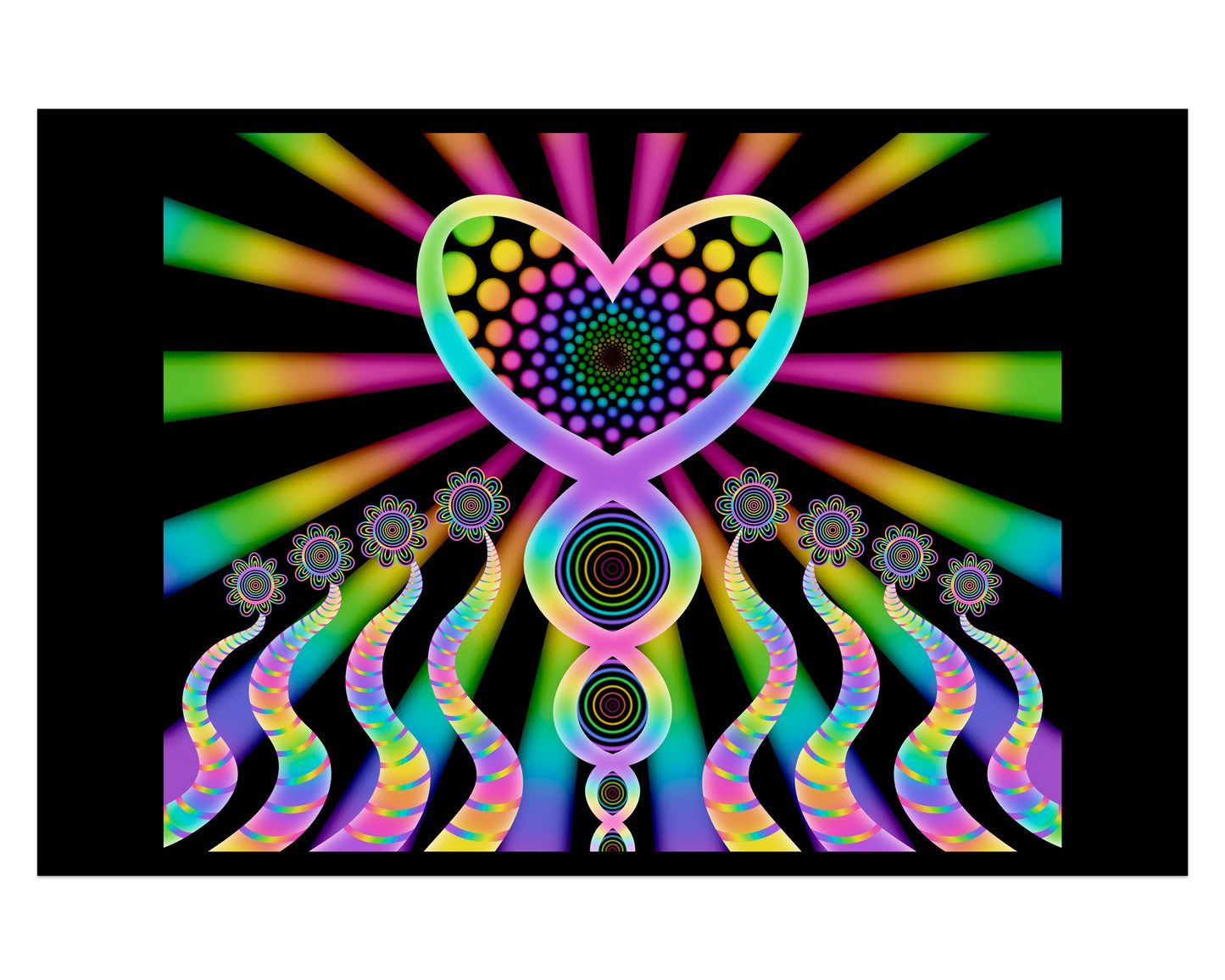 Growing Heart - Mini 4×6 Art Print