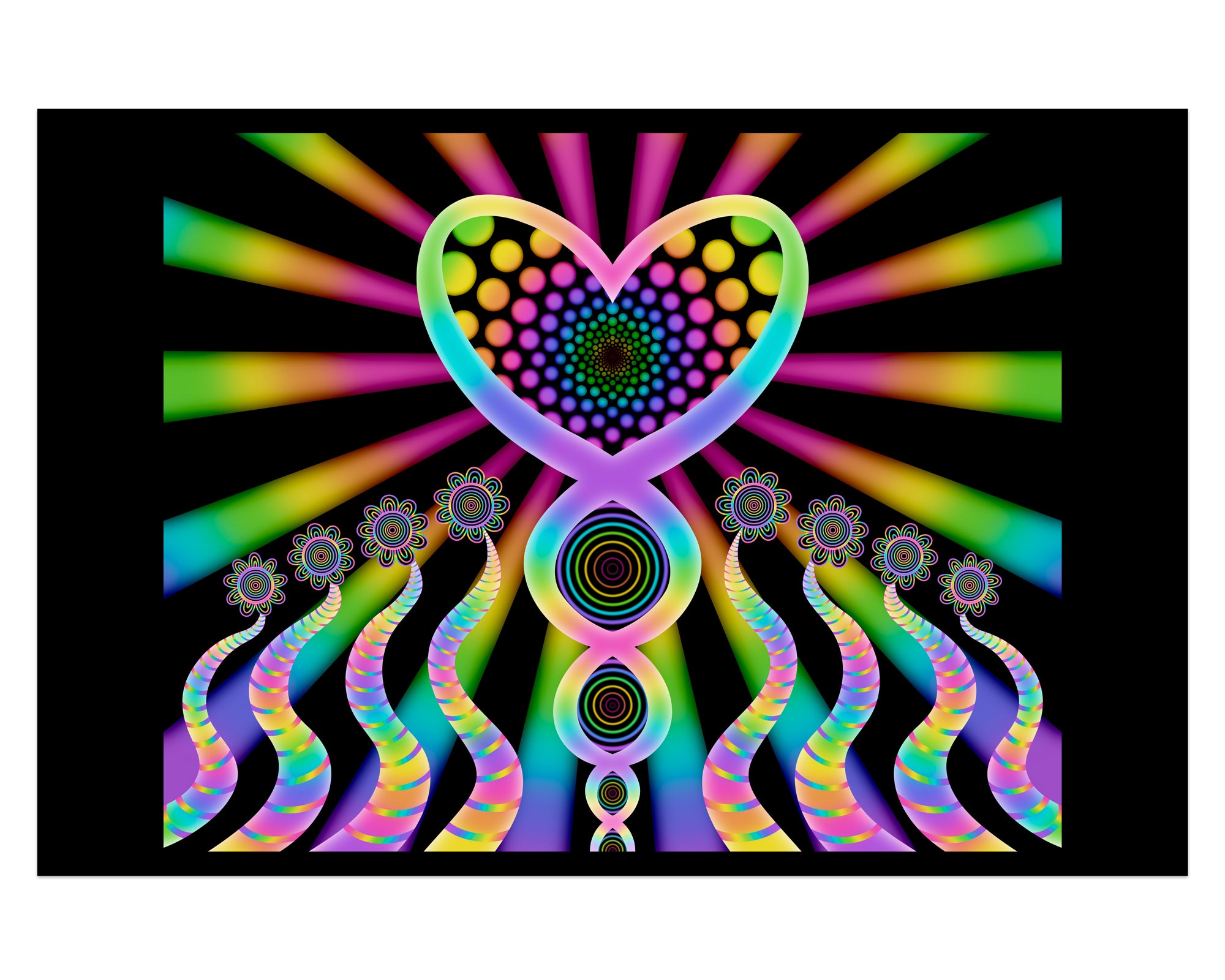 Growing Heart - Mini 4×6 Art Print