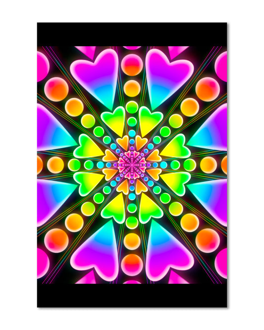 Heartburst Glow - Mini 4x6 Art Print