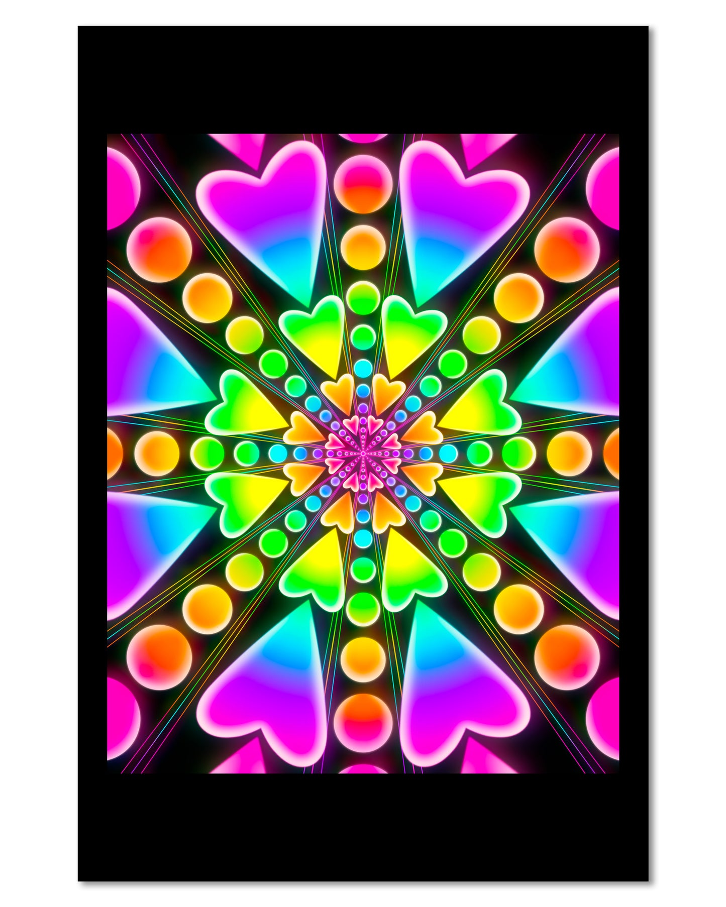 Heartburst Glow - Mini 4x6 Art Print