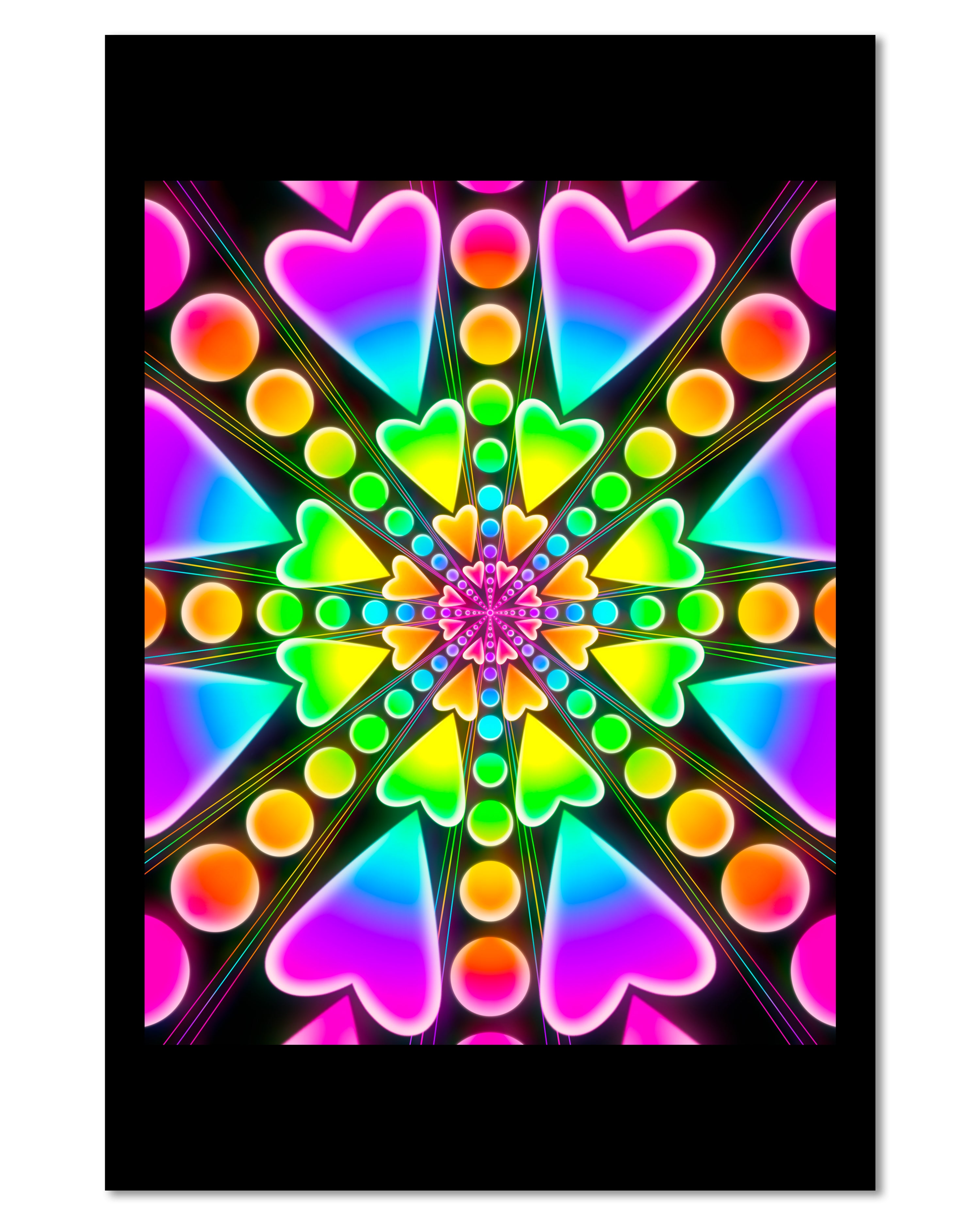 Heartburst Glow - Mini 4×6 Art Print