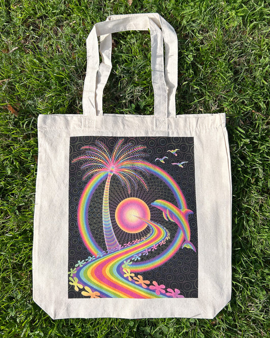 Palm Tree Portal Tote Bag