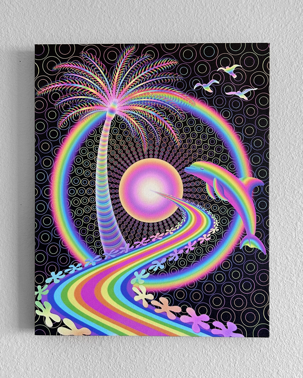 Palm Tree Portal - Signed 16x20 Canvas Print