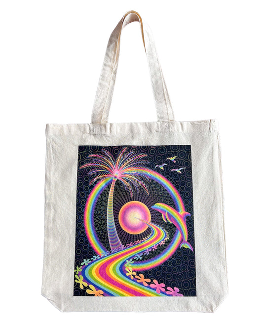 Palm Tree Portal Tote Bag