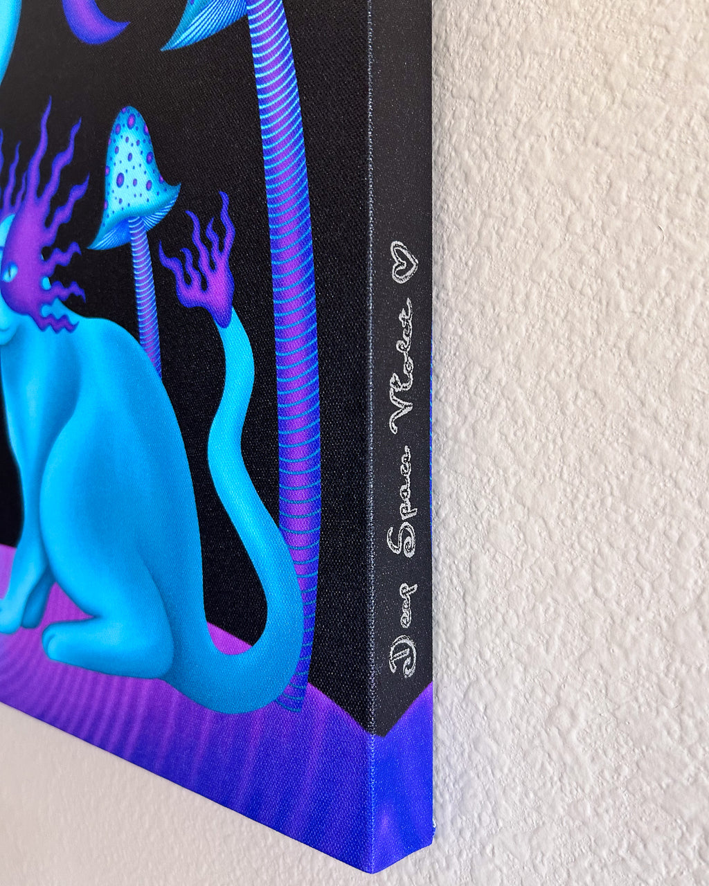 Yin Yang Mushroom Cats - Signed 16x20 Canvas Print