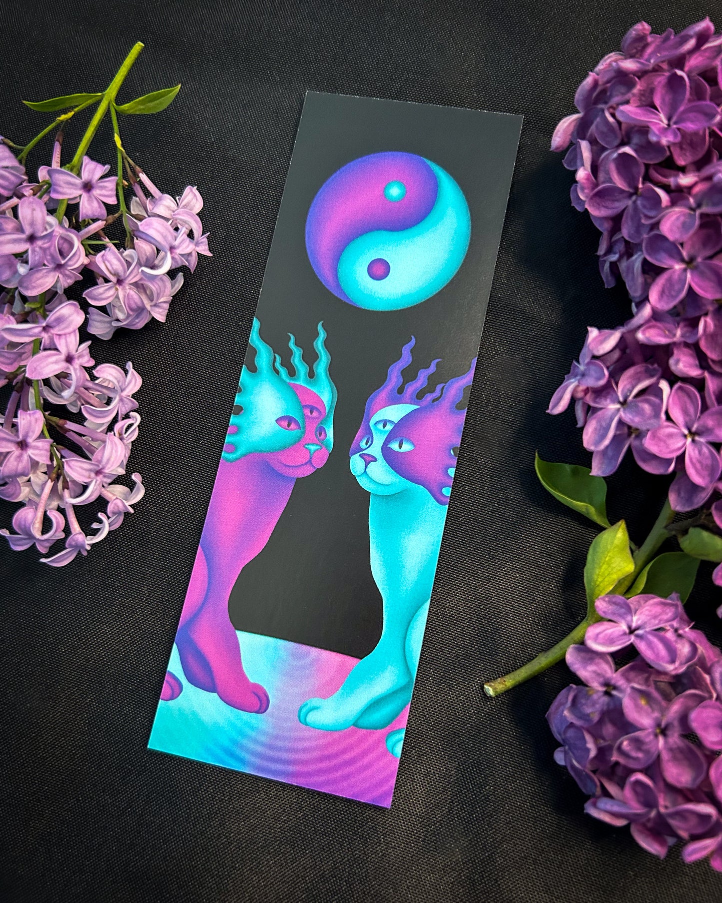 Yin Yang Cats Bookmark