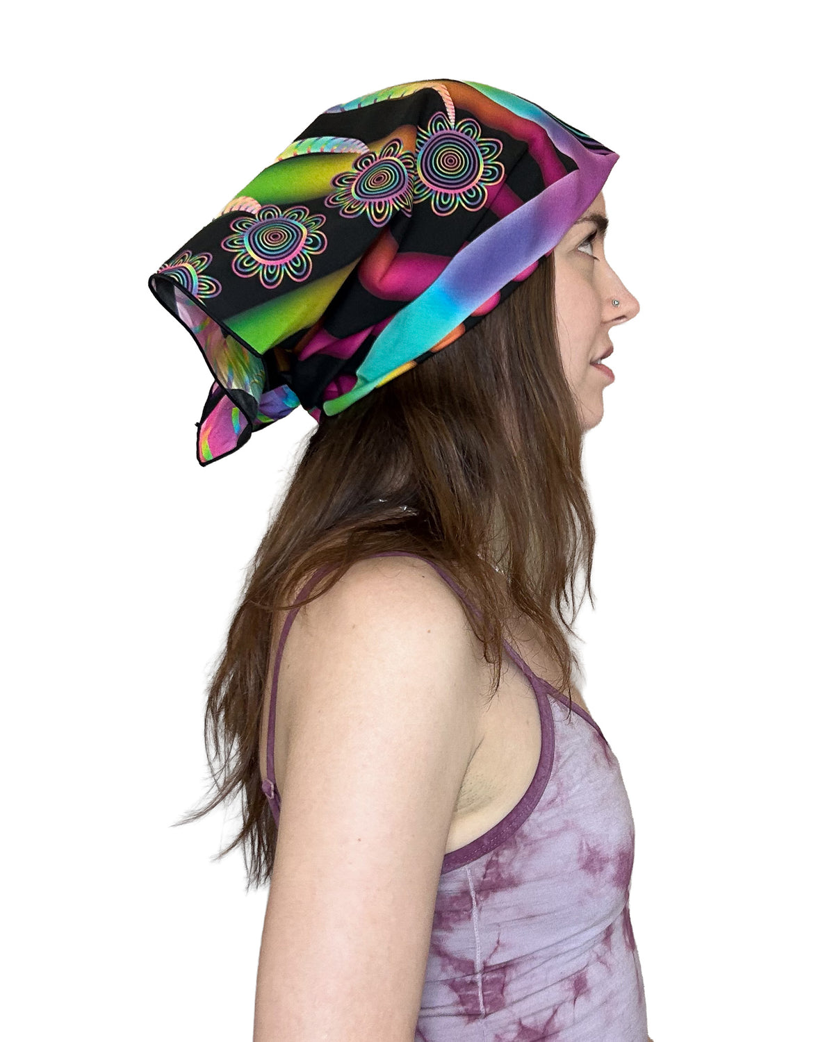 Growing Heart Silk Scarf — Wearable Art Bandana