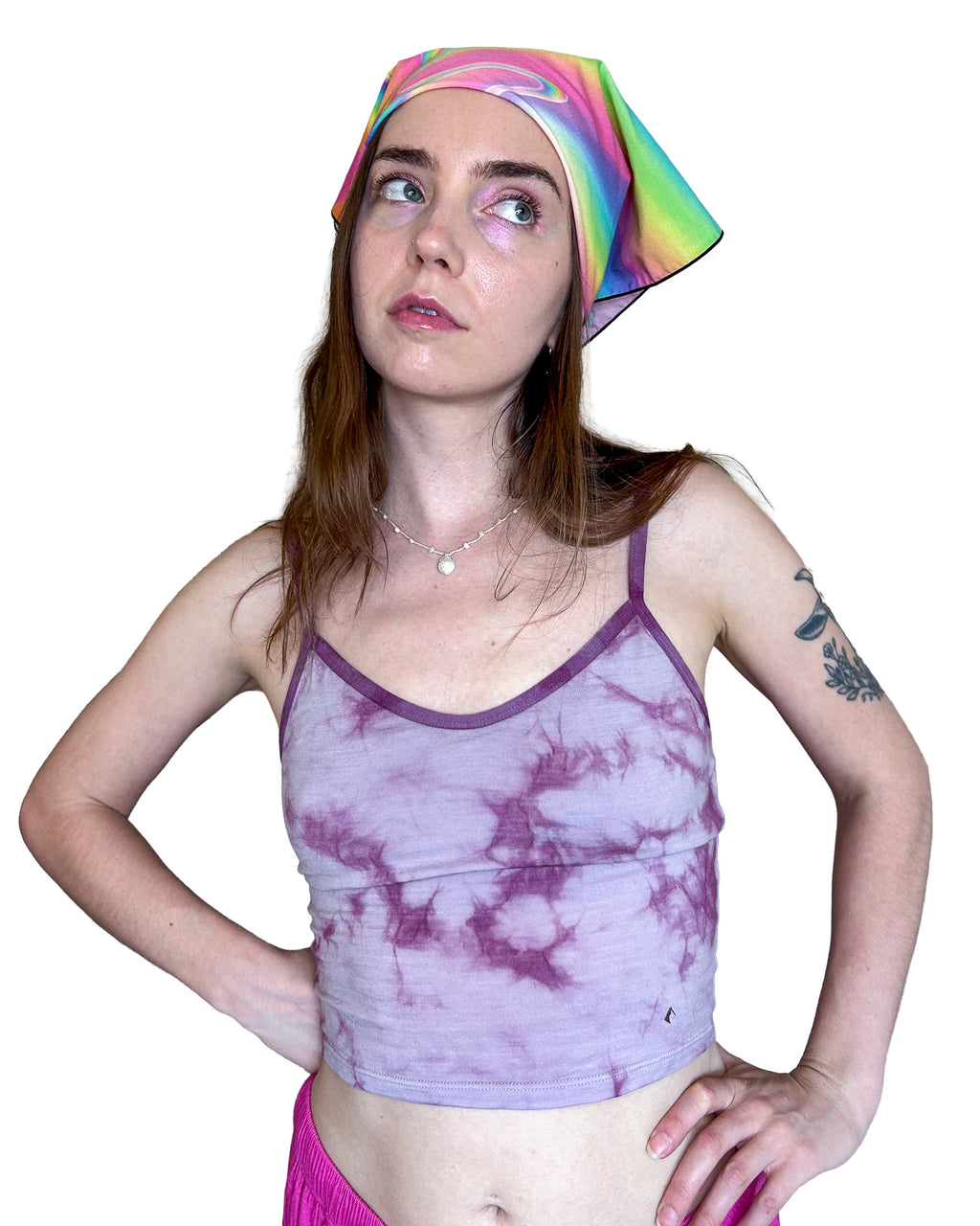 Over the Hills and Far Away Silk Scarf — Wearable Art Bandana