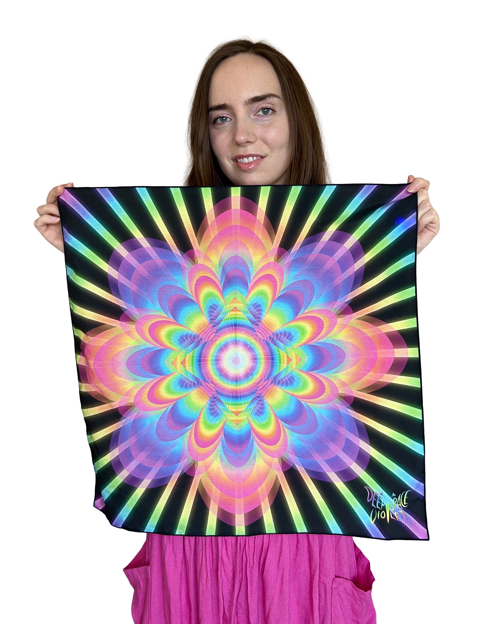 The Unfolding Silk Scarf — Wearable Art Bandana