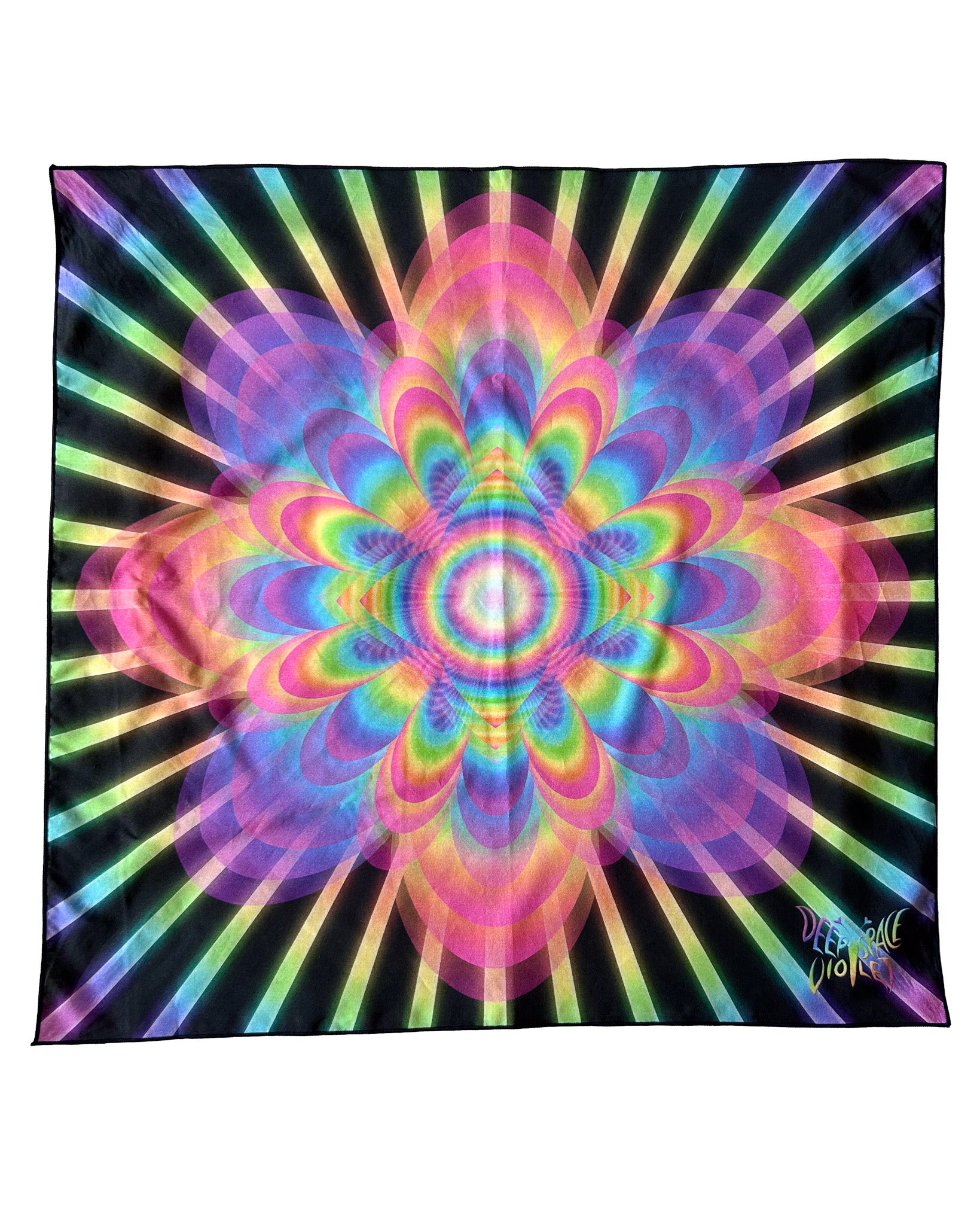 The Unfolding Silk Scarf — Wearable Art Bandana