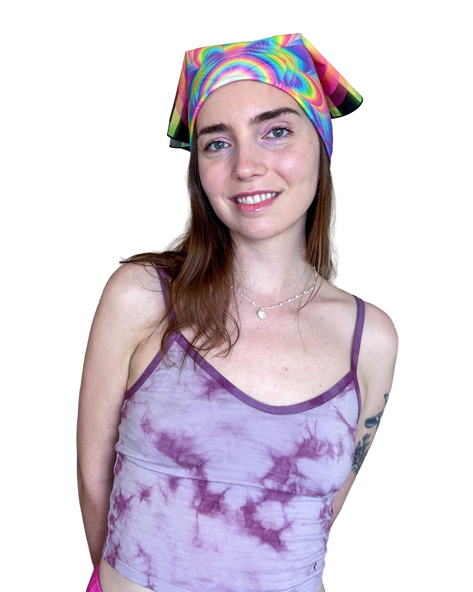 The Unfolding Silk Scarf — Wearable Art Bandana