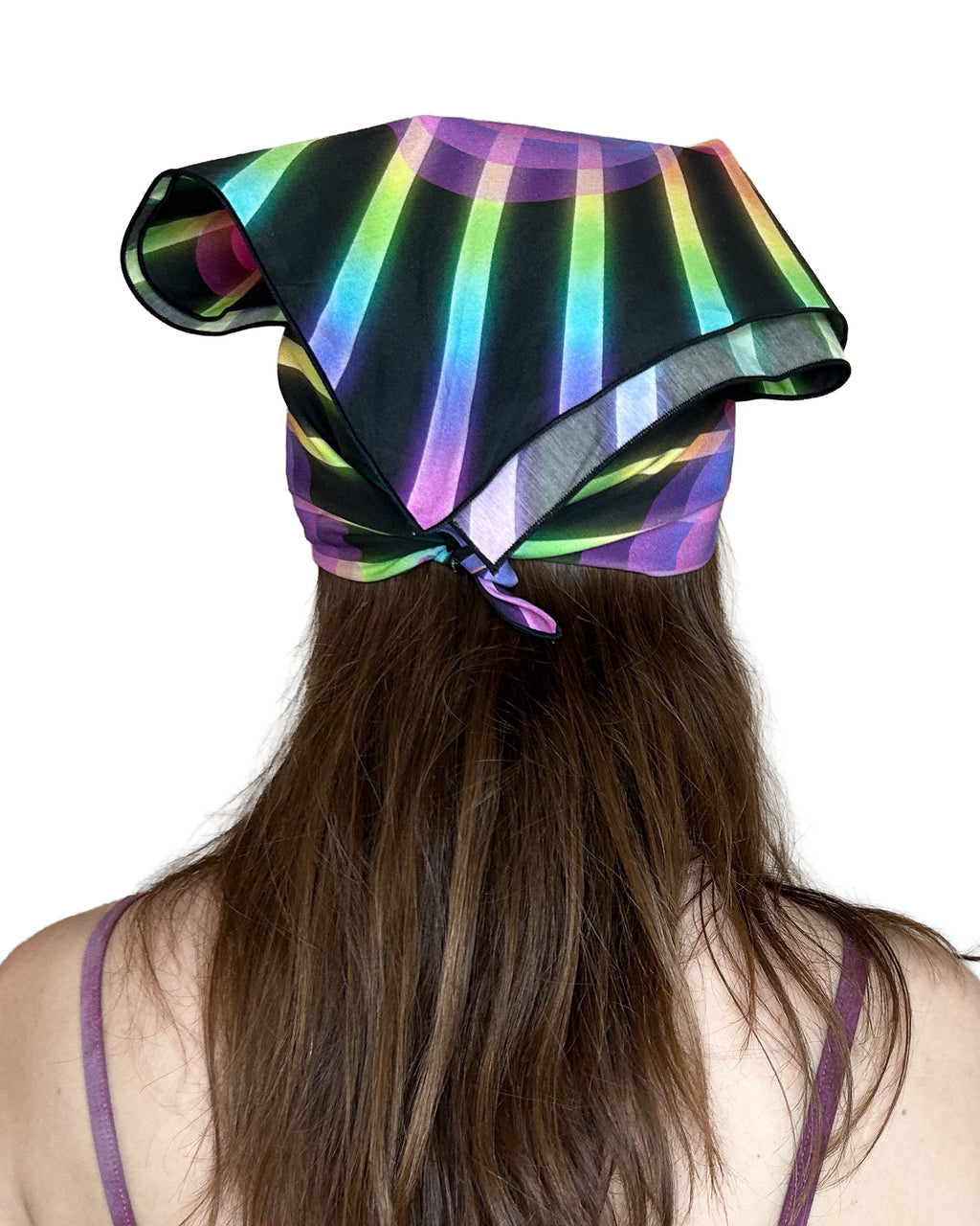 The Unfolding Silk Scarf — Wearable Art Bandana
