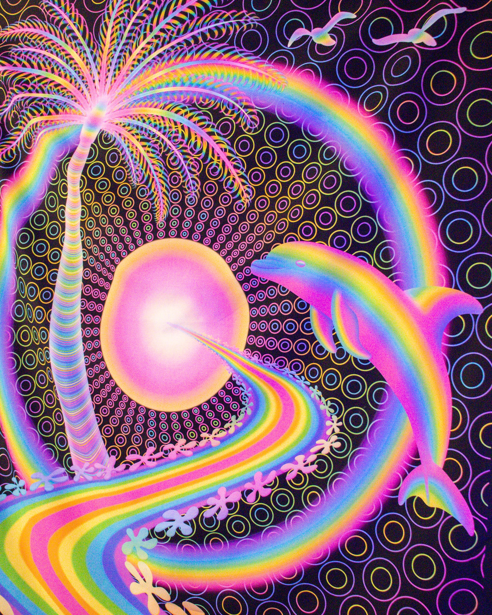 Palm Tree Portal Tapestry