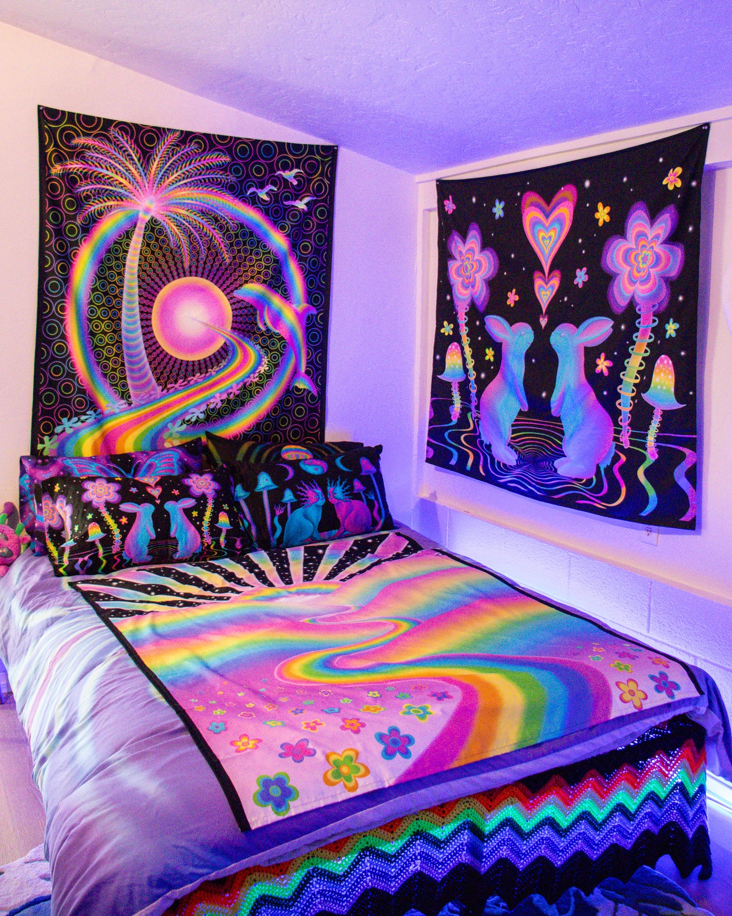 Bunny Bloom Tapestry