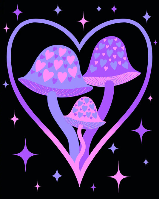 Mushroom Heart - Fine Art Print