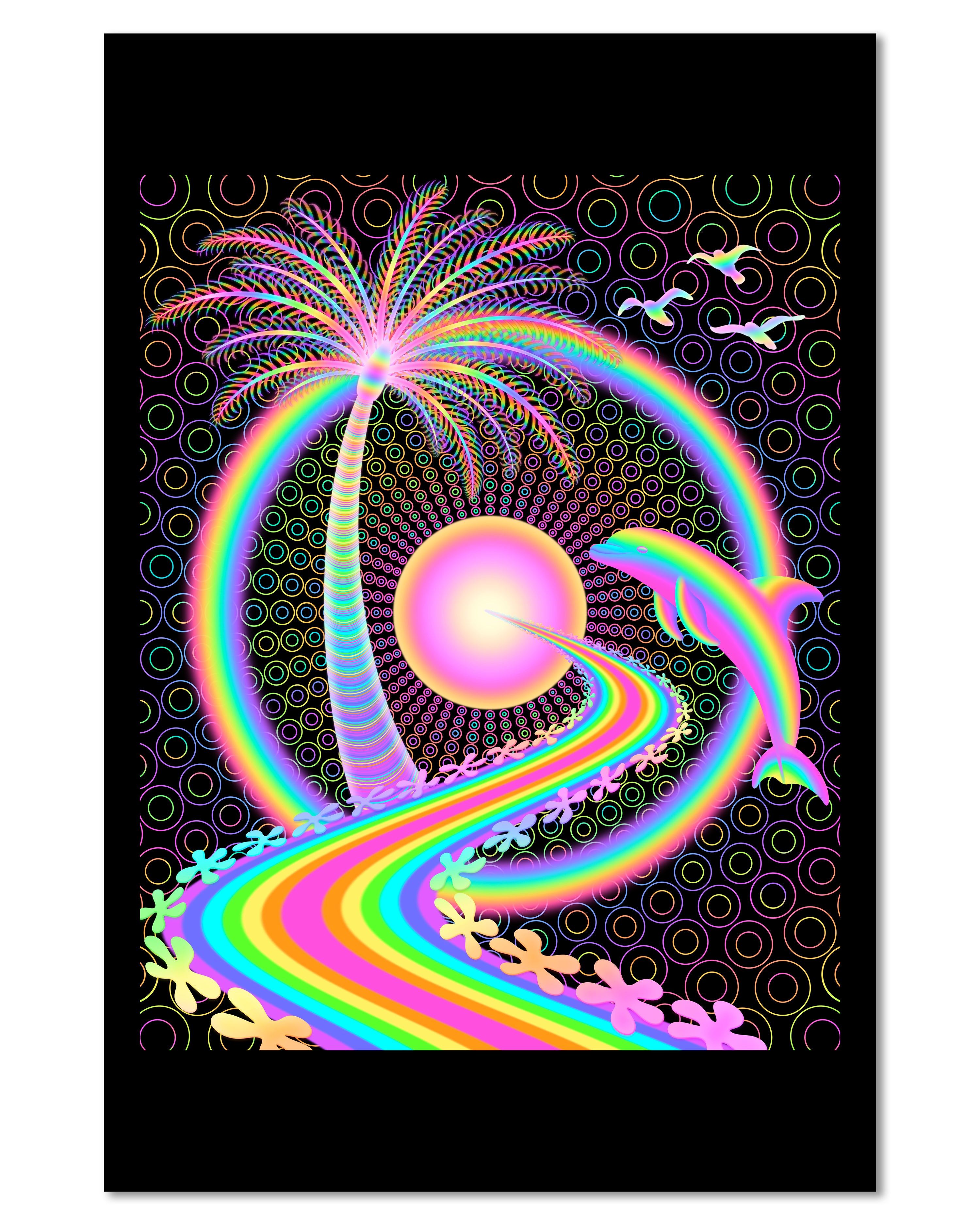 Palm Tree Portal - Mini 4×6 Art Print