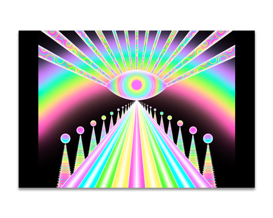 Rainbow Road - Mini 4x6 Art Print