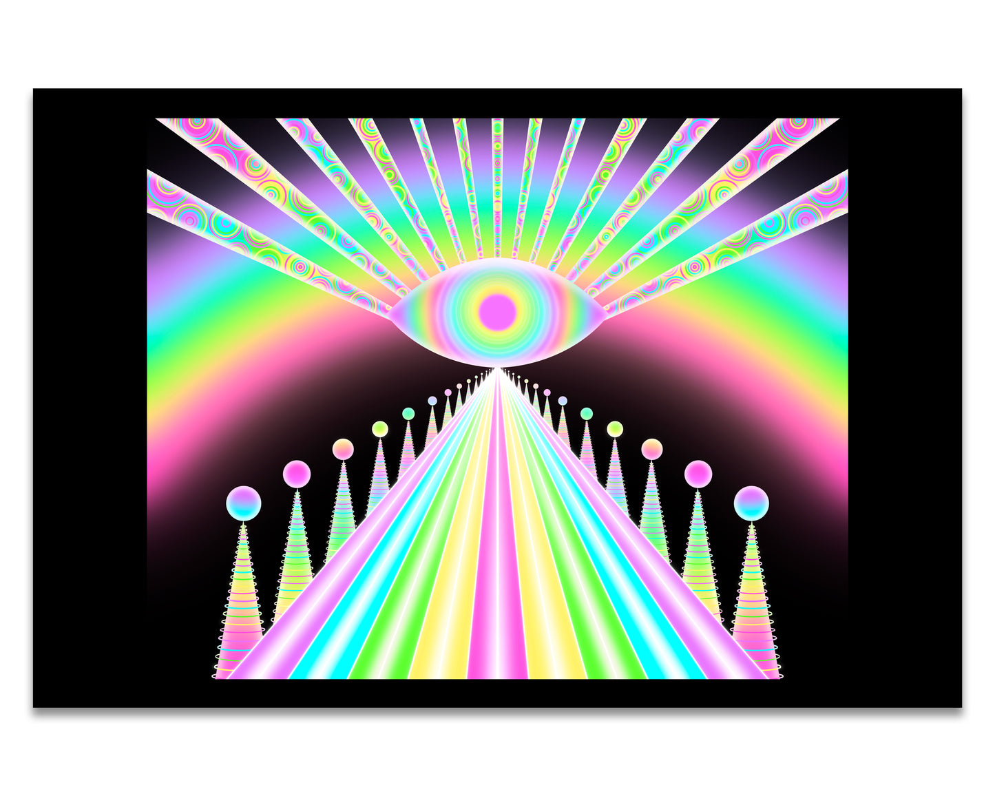 Rainbow Road - Mini 4x6 Art Print